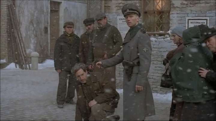 Nazi atrocities in World War II, as seen in Dominion: The Prequel to the Exorcist.
